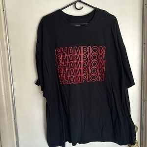 Black champion T-shirt